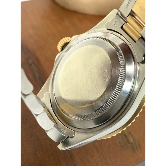 Rolex Men's Watch 16613 Submariner Automatic Blue Dial Two Tone 18k Gold Steel - Picture 6 of 13